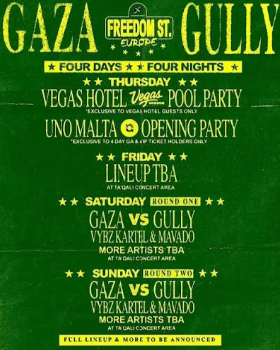 freedom street line up